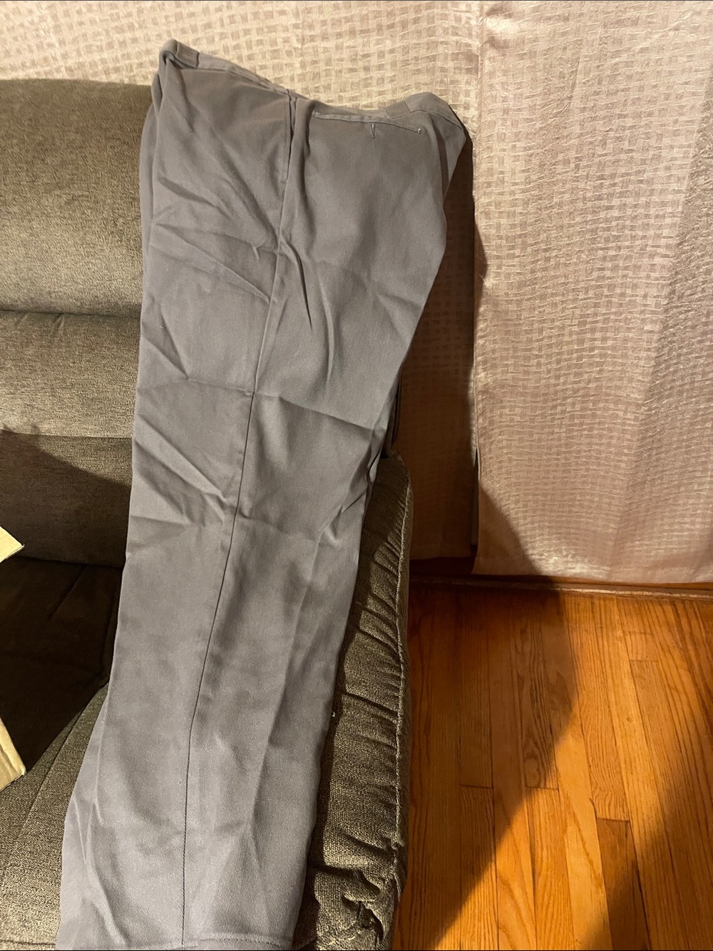 Dickies Men's Straight Leg Gray Work Chinos